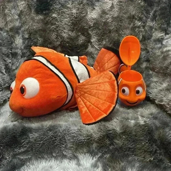 Disney Finding Nemo  18" Plush Clown Fish and finding Nemo Disney Cup - Picture 8 of 16